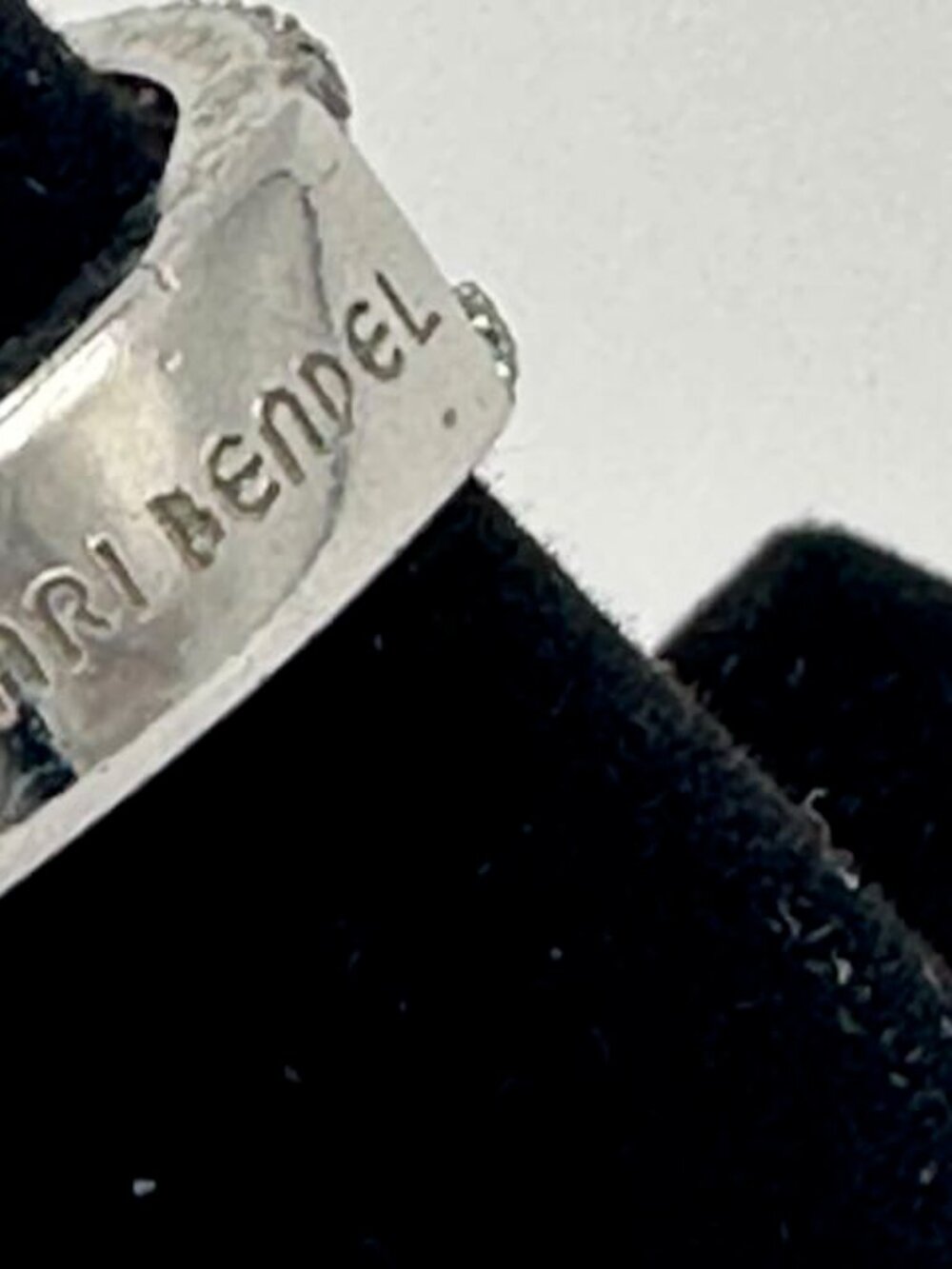 Henri Bendel Jade and Pave Ring Sz 7 - Picture 4 of 6